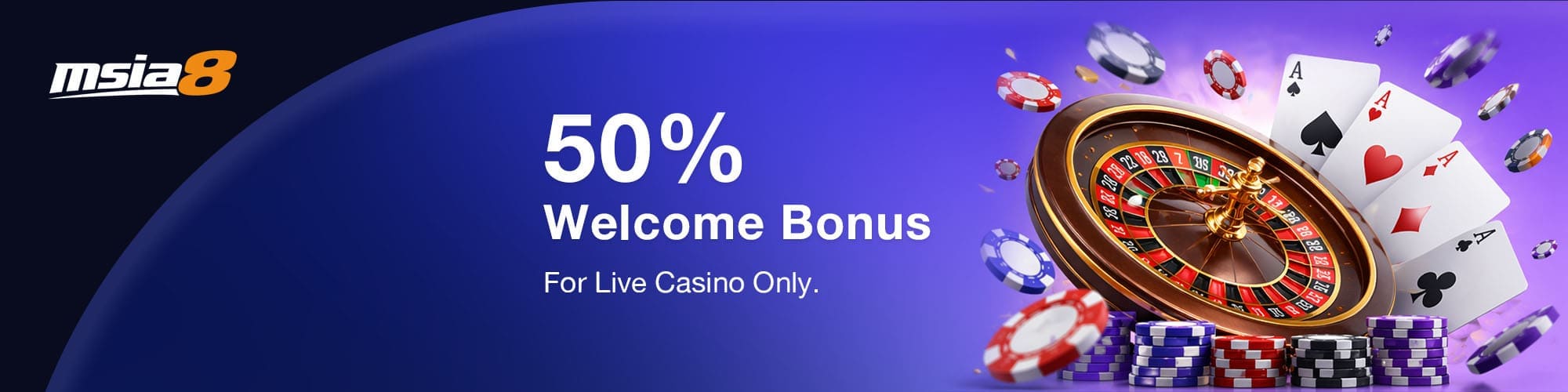 MSIA8 50% welcome bonus